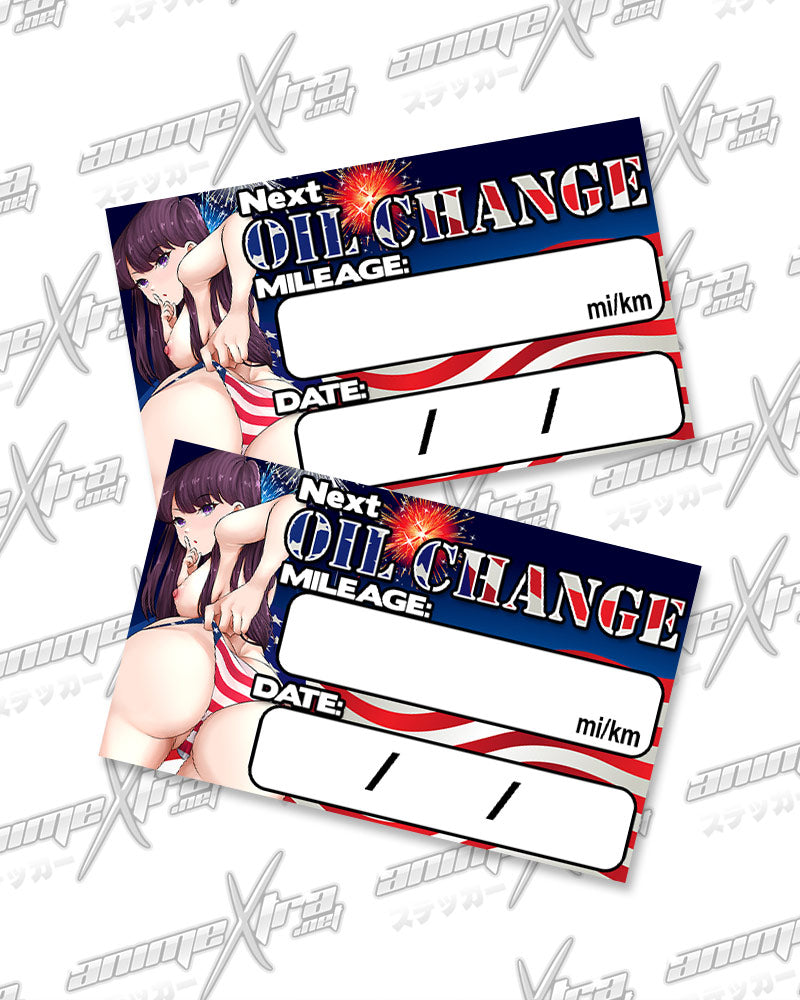 Komi American Booty Oil Change Stickers