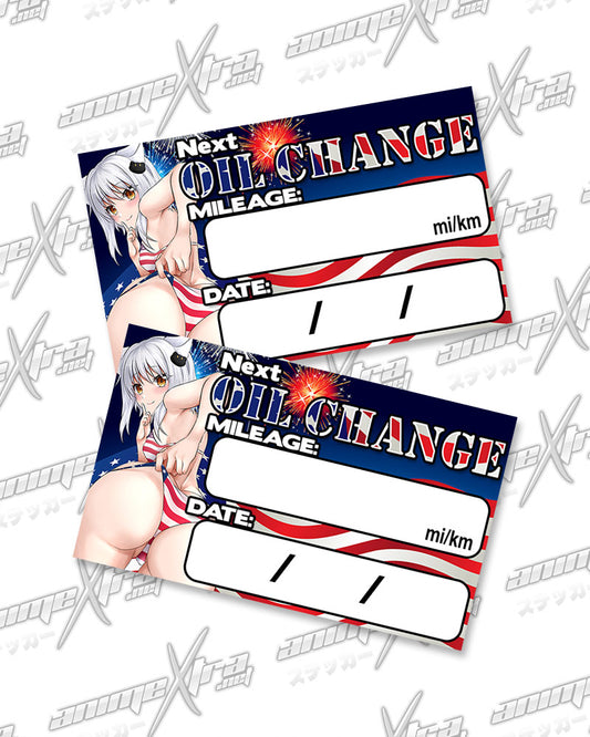 Koneko American Booty Oil Change Stickers