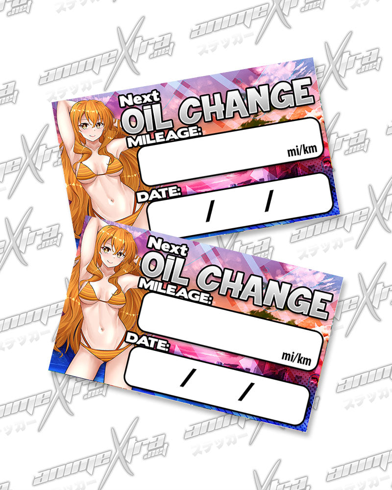 Kouko Kaga Oil Change Stickers