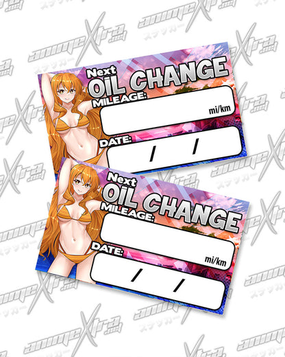 Kouko Kaga Oil Change Stickers