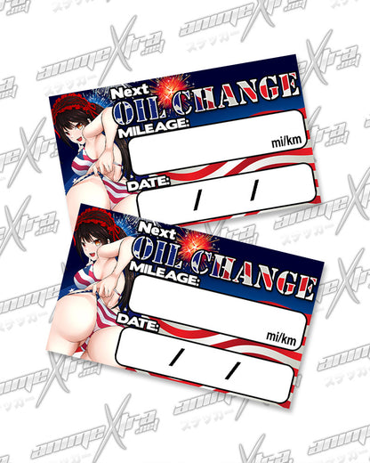 Kurumi American Booty Oil Change Stickers