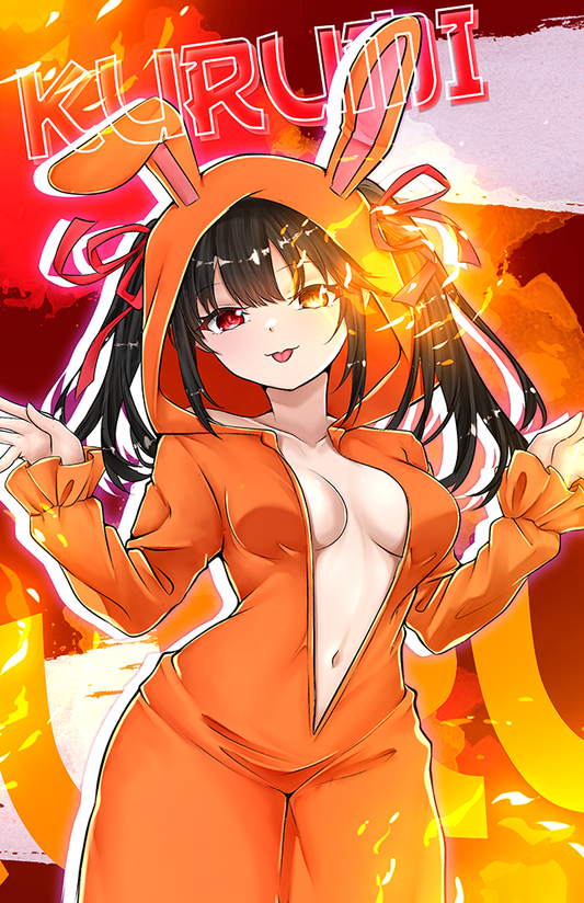 Kurumi Bunny Jammies Graphic Poster