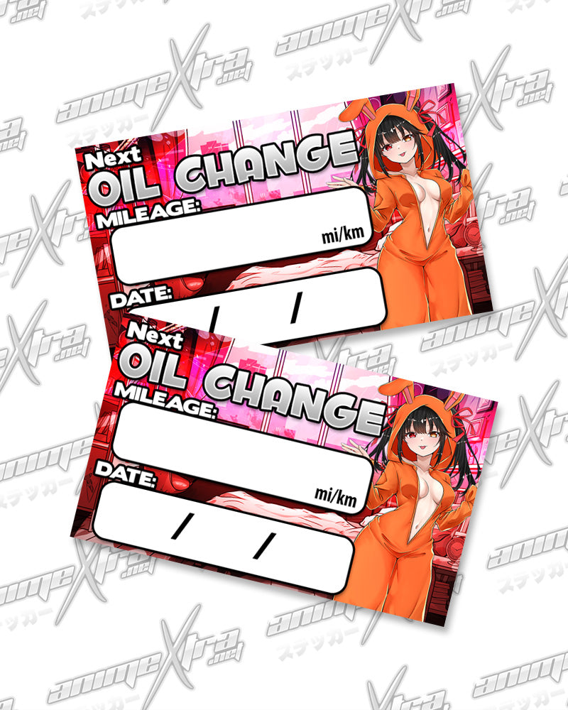 Kurumi Bunny Jammies Oil Change Stickers