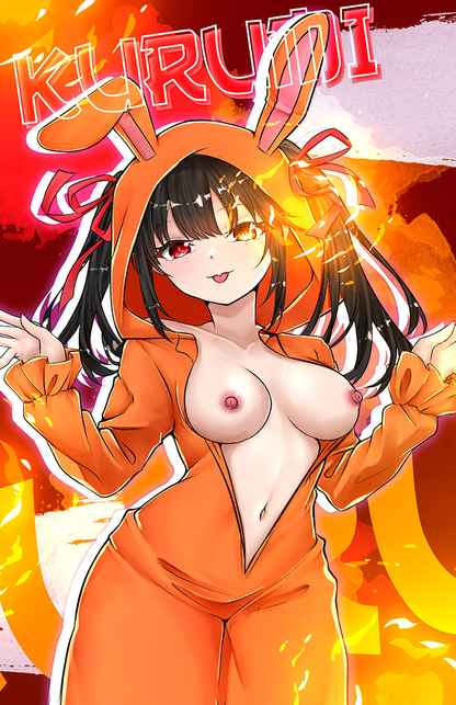 Kurumi Bunny Jammies Graphic Poster