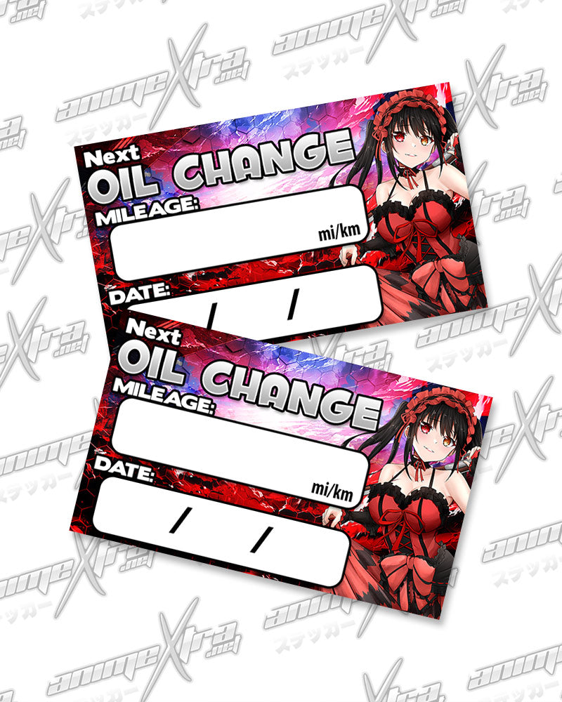 Kurumi Date A Live Oil Change Stickers