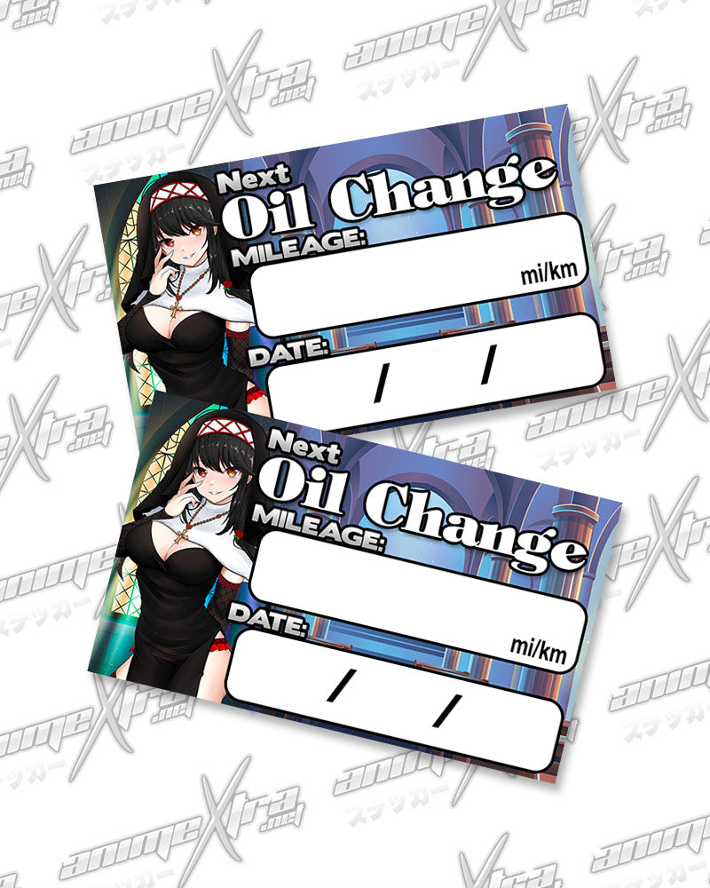 Kurumi Nun Oil Change Sticker