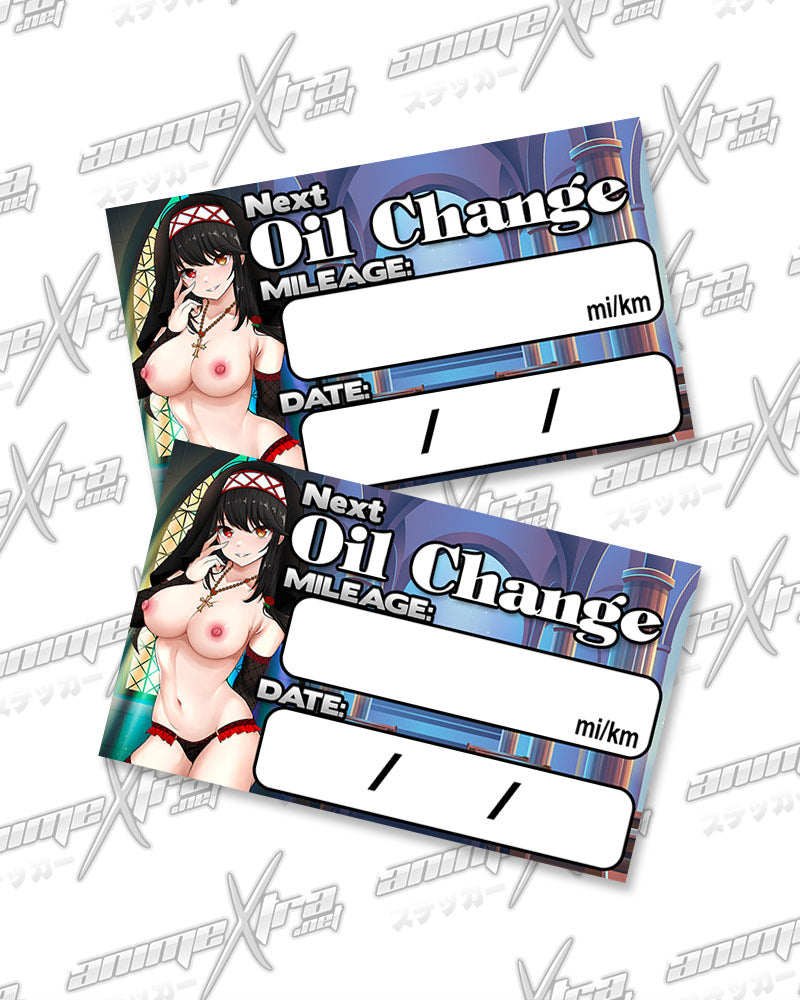 Kurumi Nun Oil Change Sticker