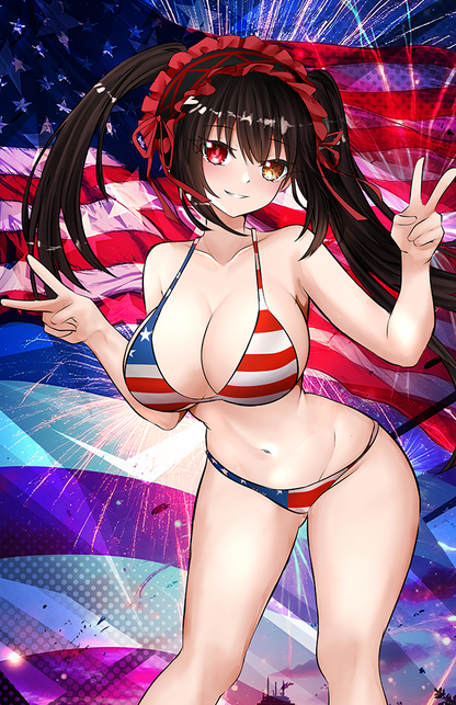 Kurumi Patriot Bikini Poster