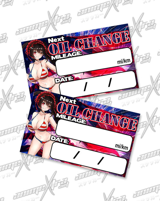 Kurumi Patriot Bikini Oil Change Stickers