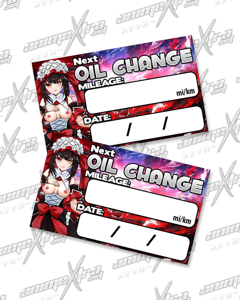 Kurumi Rasiel Date A Live Oil Change Stickers