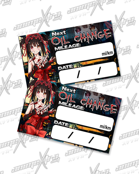 Kurumi Yandere Oil Change Stickers