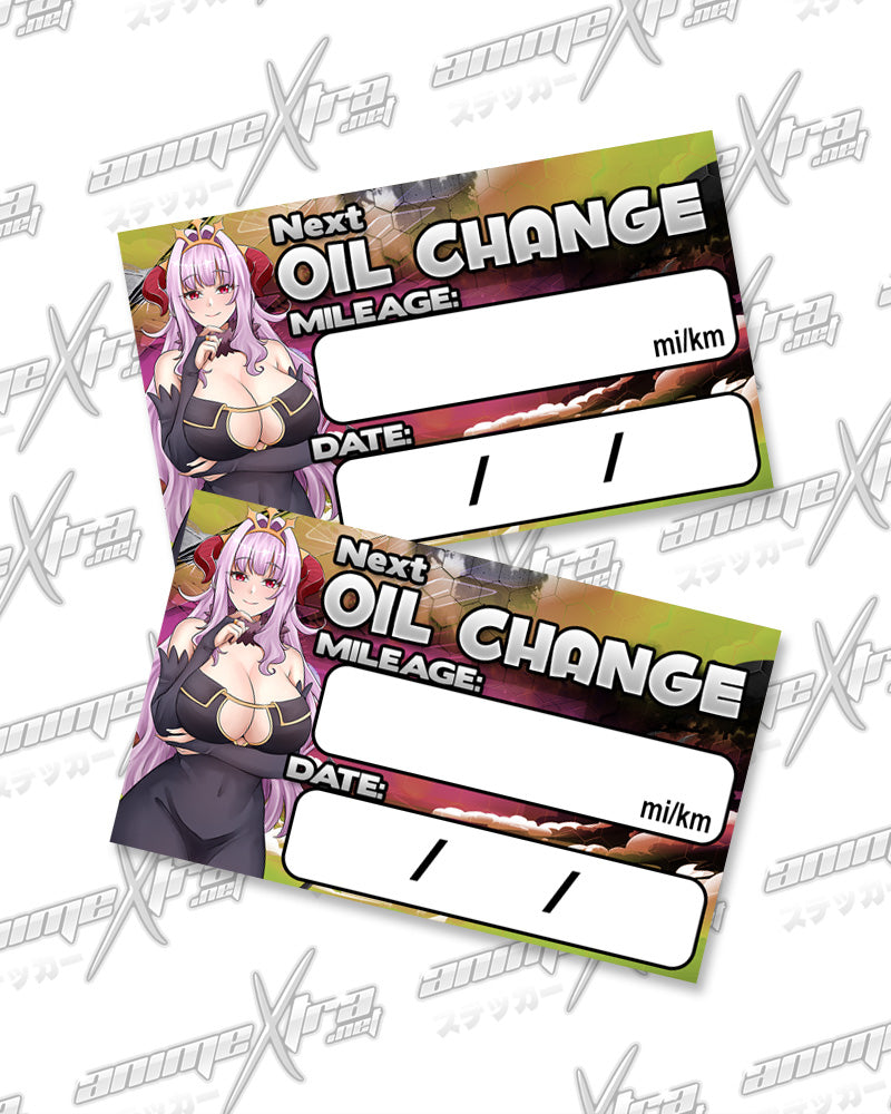 Lilim Oil Change Stickers