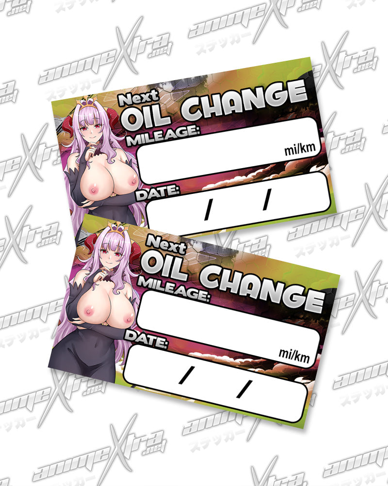 Lilim Oil Change Stickers