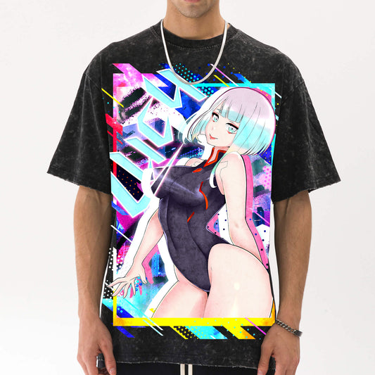 Lucy Cyberpunk Snow Washed Tee