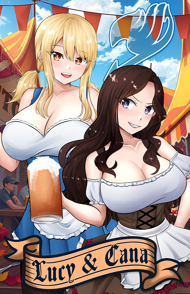 Lucy & Cana Fairy Tail Oktoberfest Poster