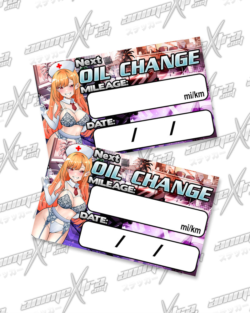 Marin Nurse Oil Change Stickers