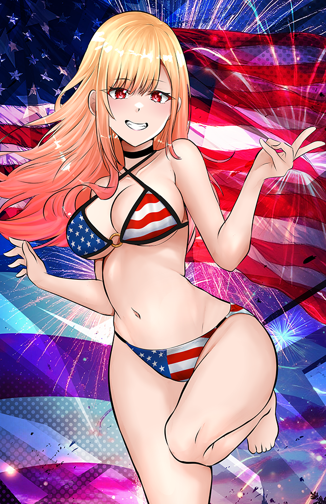 Marin Patriot Bikini Poster