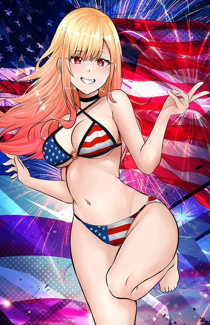 Marin Patriot Bikini Poster