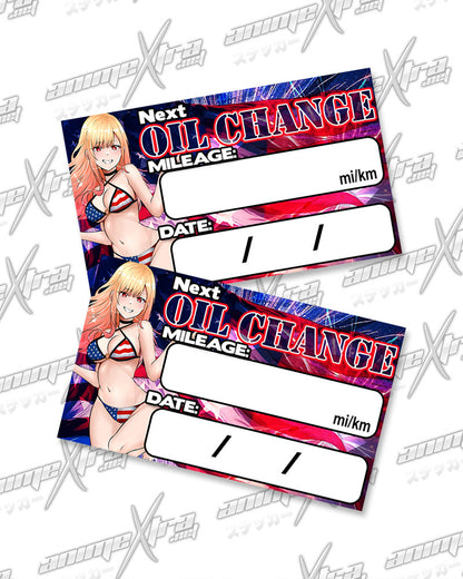 Marin Patriot Bikini Oil Change Stickers