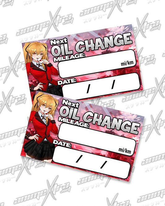 Mary Saotome Oil Change Stickers
