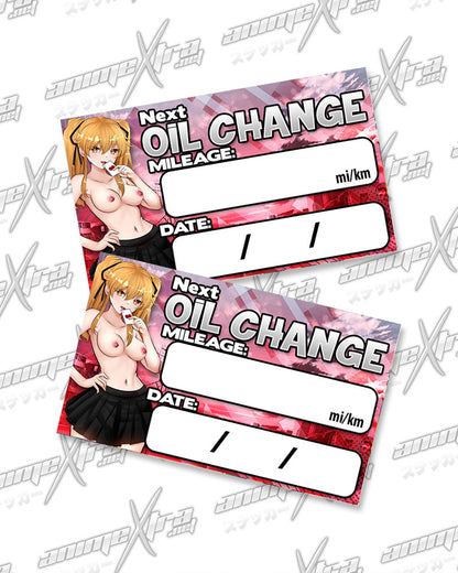 Mary Saotome Oil Change Stickers