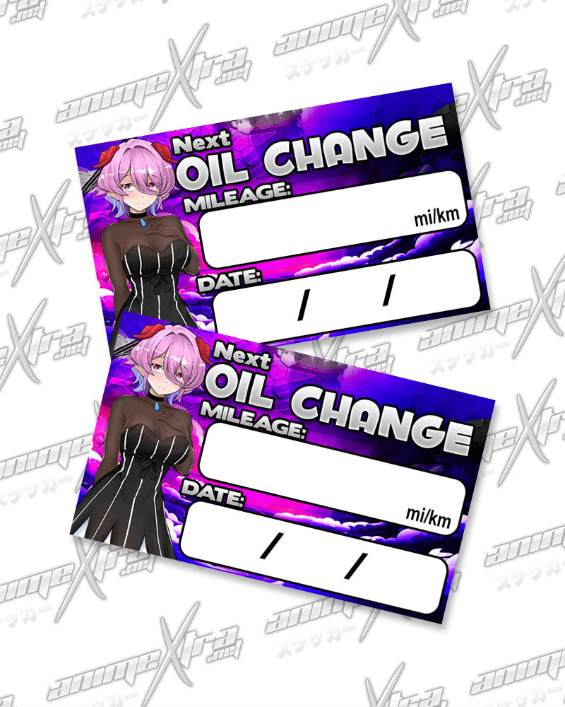 Miel Oil Change Stickers