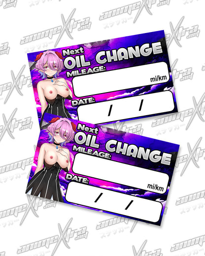 Miel Oil Change Stickers