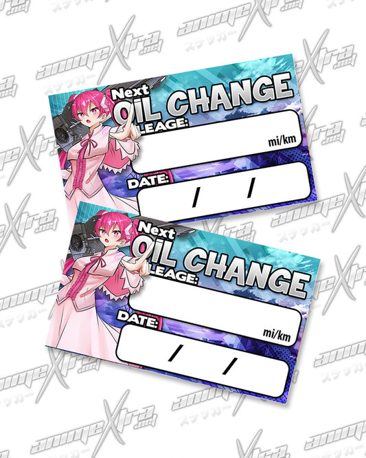 Mine Oil Change Stickers