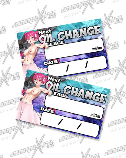 Mine Oil Change Stickers