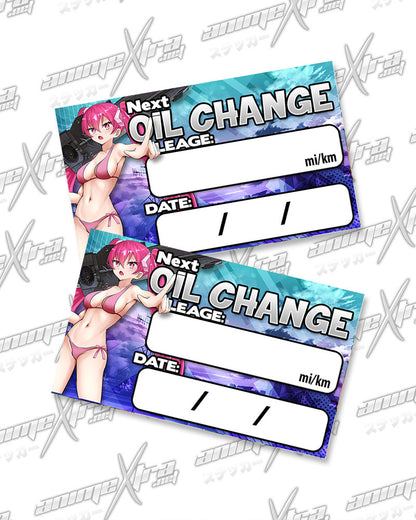 Mine Oil Change Stickers