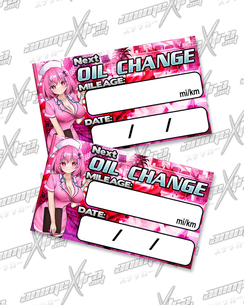 Momo Nurse Oil Change Stickers