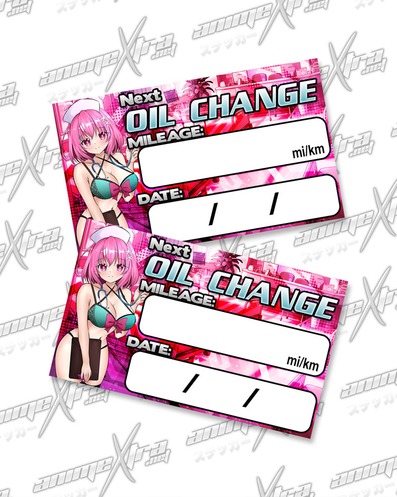 Momo Nurse Oil Change Stickers