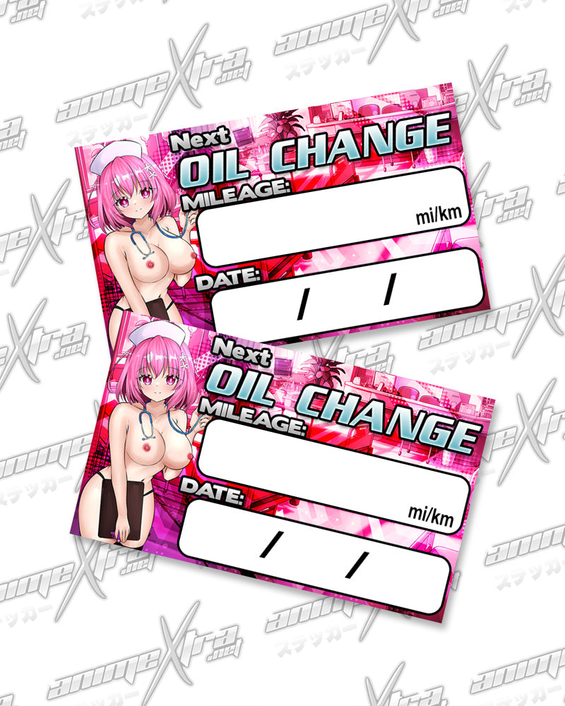 Momo Nurse Oil Change Stickers