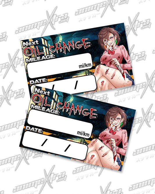 Momo Yandere Oil Change Stickers