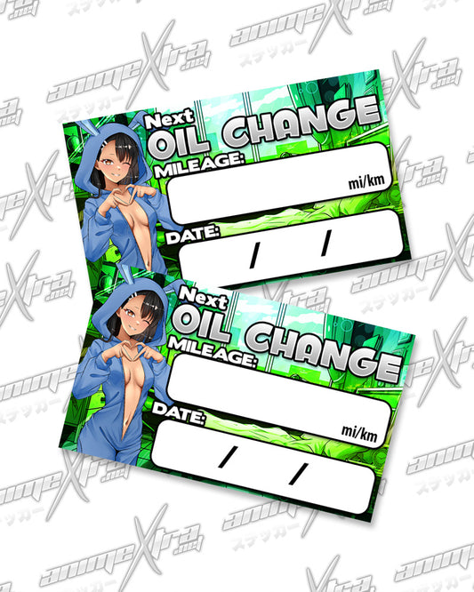 Nagatoro Bunny Jammies Oil Change Stickers