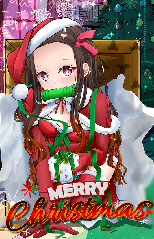 Nezuko Unwrapped Xmas Poster