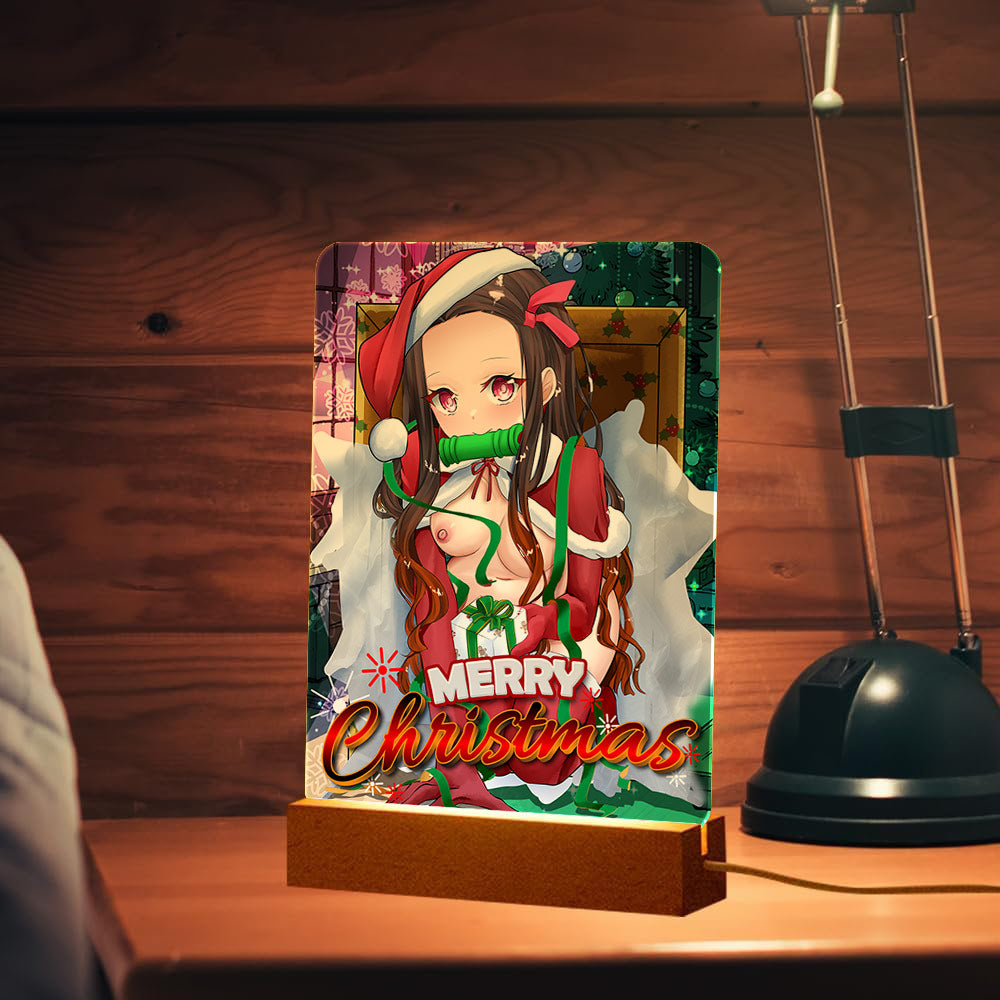 Nezuko Unwrapped Xmas Photo Lamp