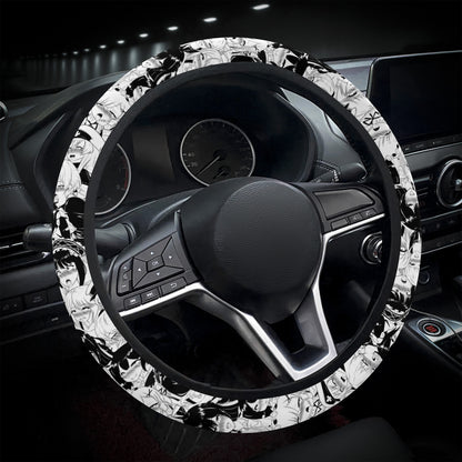 Ahegao BW Steering Wheel Cover