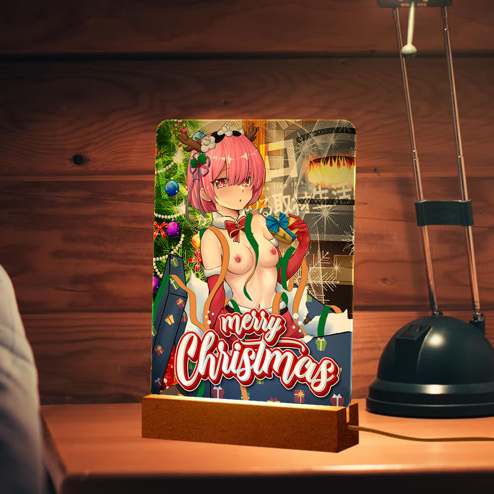 Ram Unwrapped Xmas Photo Lamp