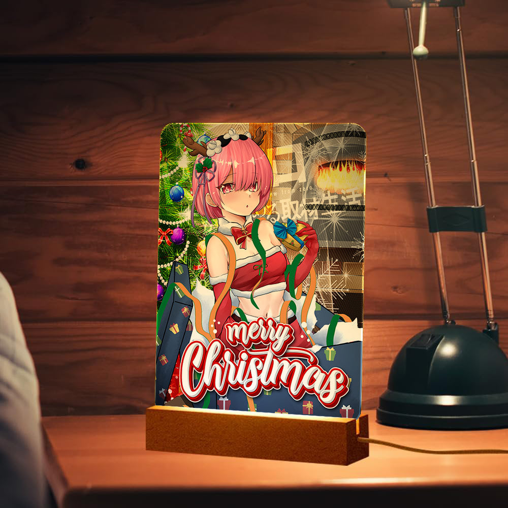 Ram Unwrapped Xmas Photo Lamp