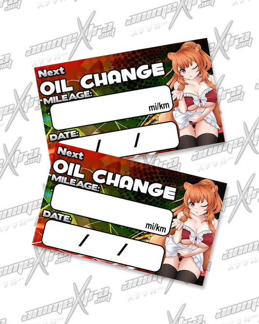 Raphtalia Maid Oil Change Stickers