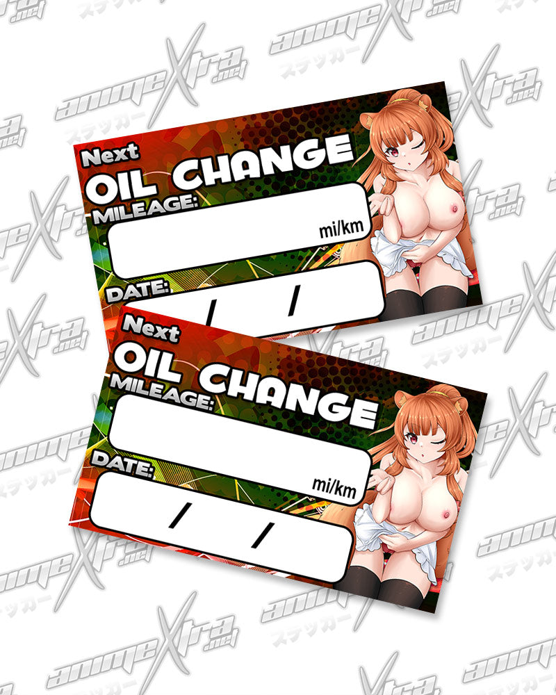 Raphtalia Maid Oil Change Stickers