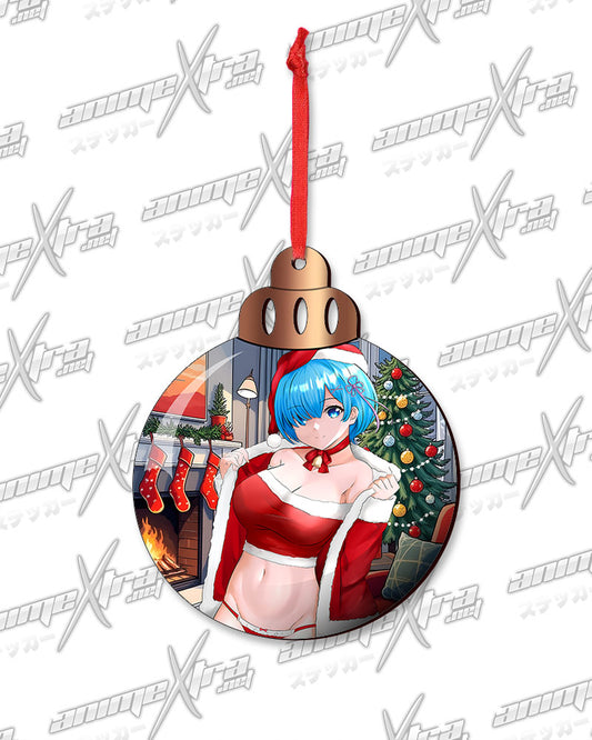 Rem Santa Christmas Ornaments