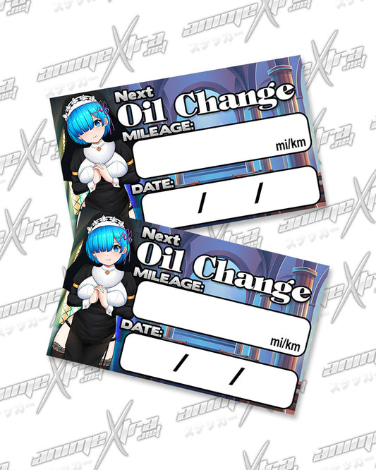Rem Nun Oil Change Sticker