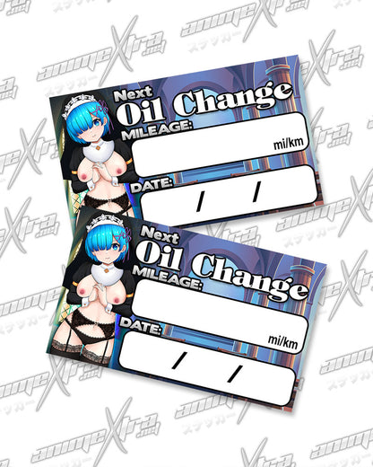 Rem Nun Oil Change Sticker