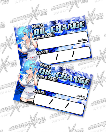 Rem Nurse Oil Change Stickers