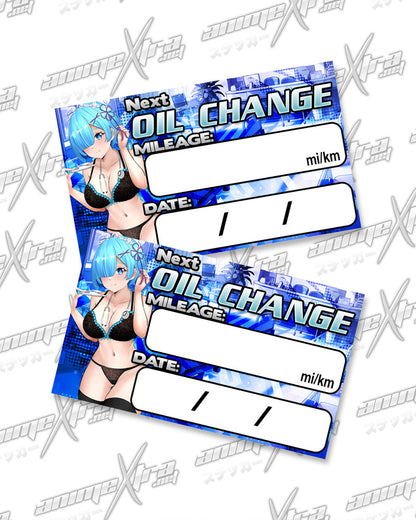 Rem Nurse Oil Change Stickers