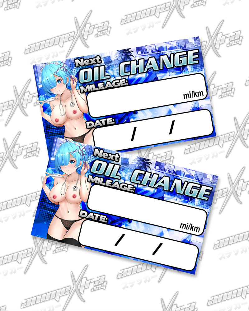 Rem Nurse Oil Change Stickers