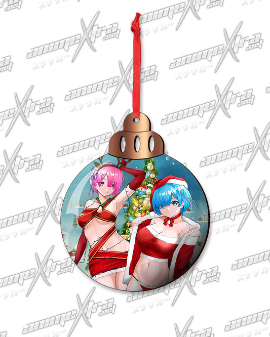 Rem Ram Christmas Ornaments