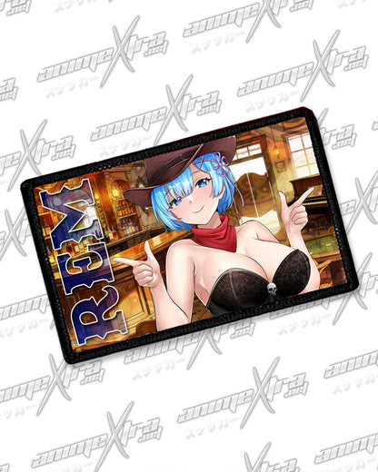Rem Western Waifus Horizontal Patches